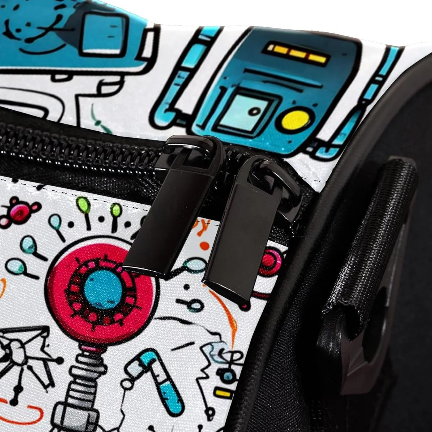 Gym Bags for Men,Travel Duffel Bags for Women,Science and Funny Robots,Workout Bag