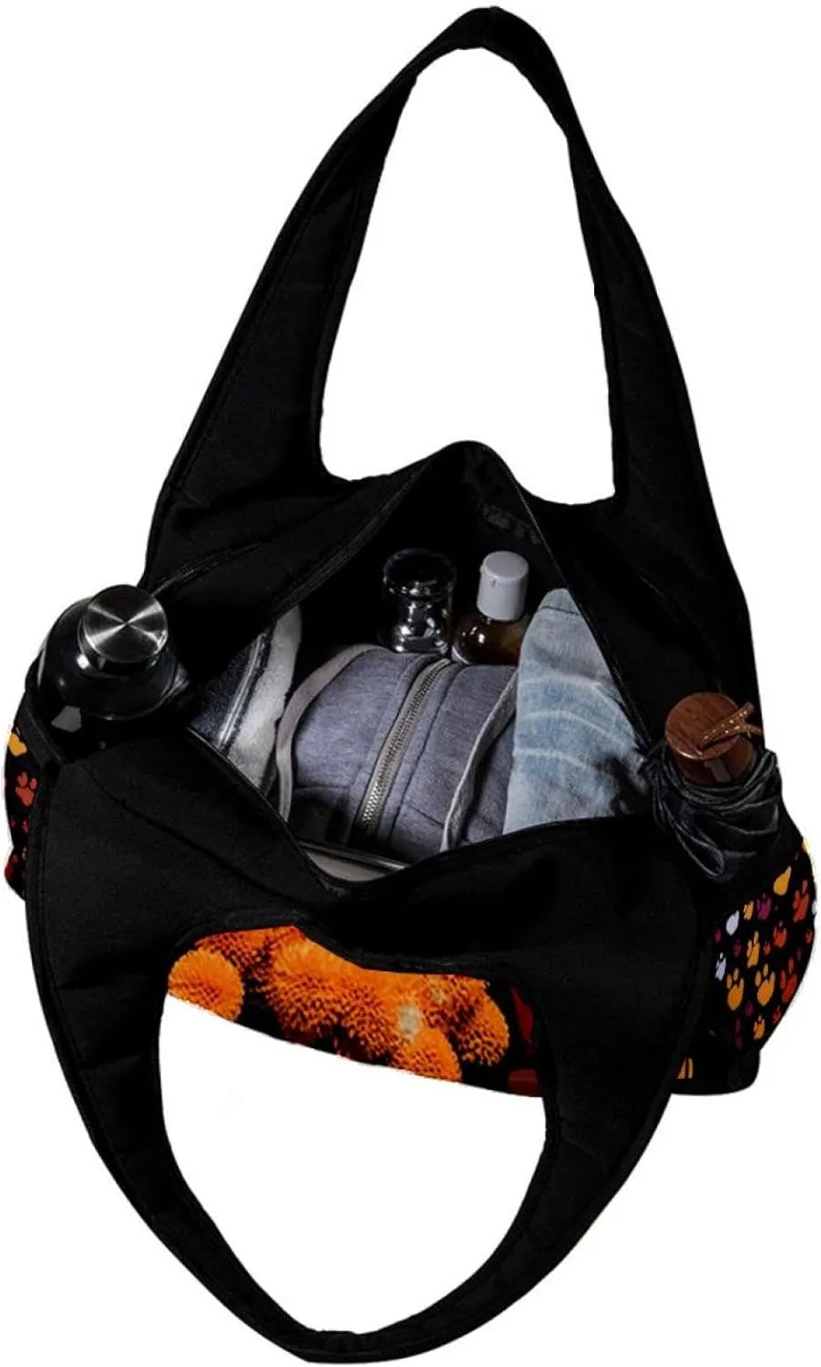 Gym Bags for Women,Duffle Bag for Travel,Bones and Paw Print,Gym Bag for Men