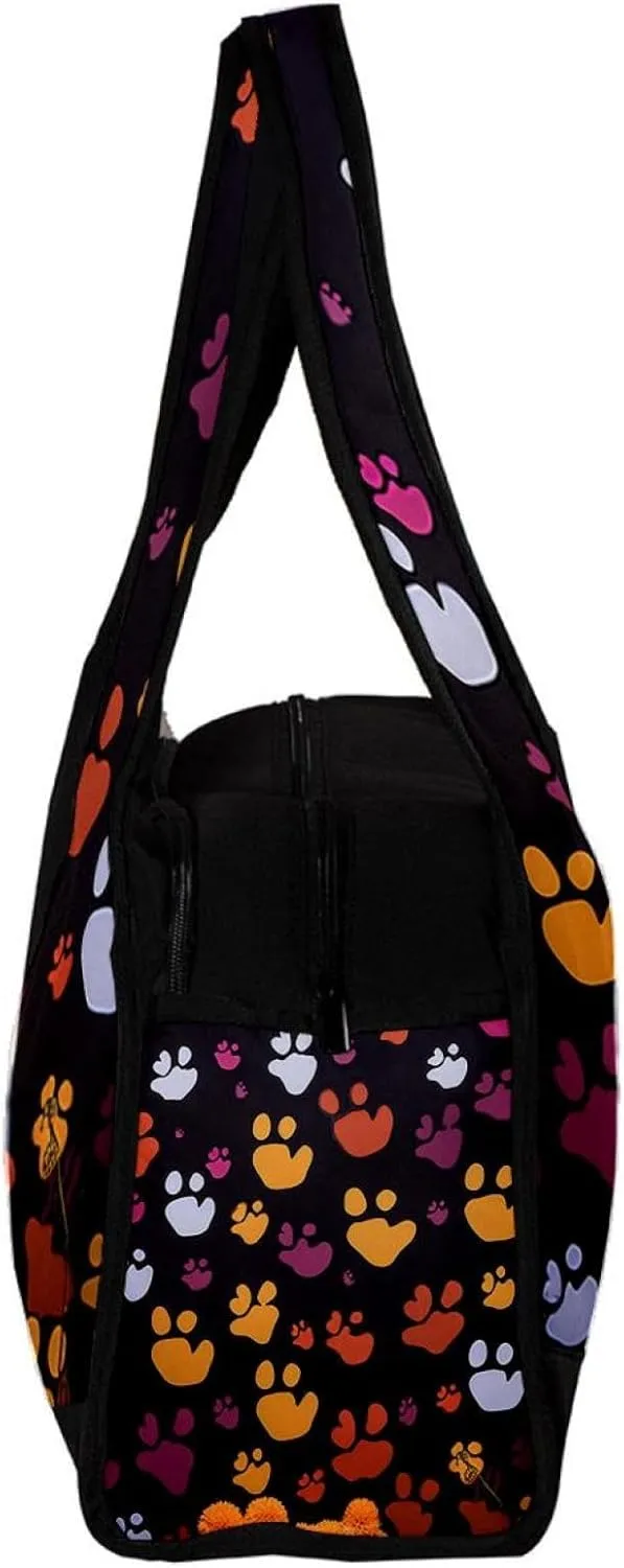 Gym Bags for Women,Duffle Bag for Travel,Bones and Paw Print,Gym Bag for Men