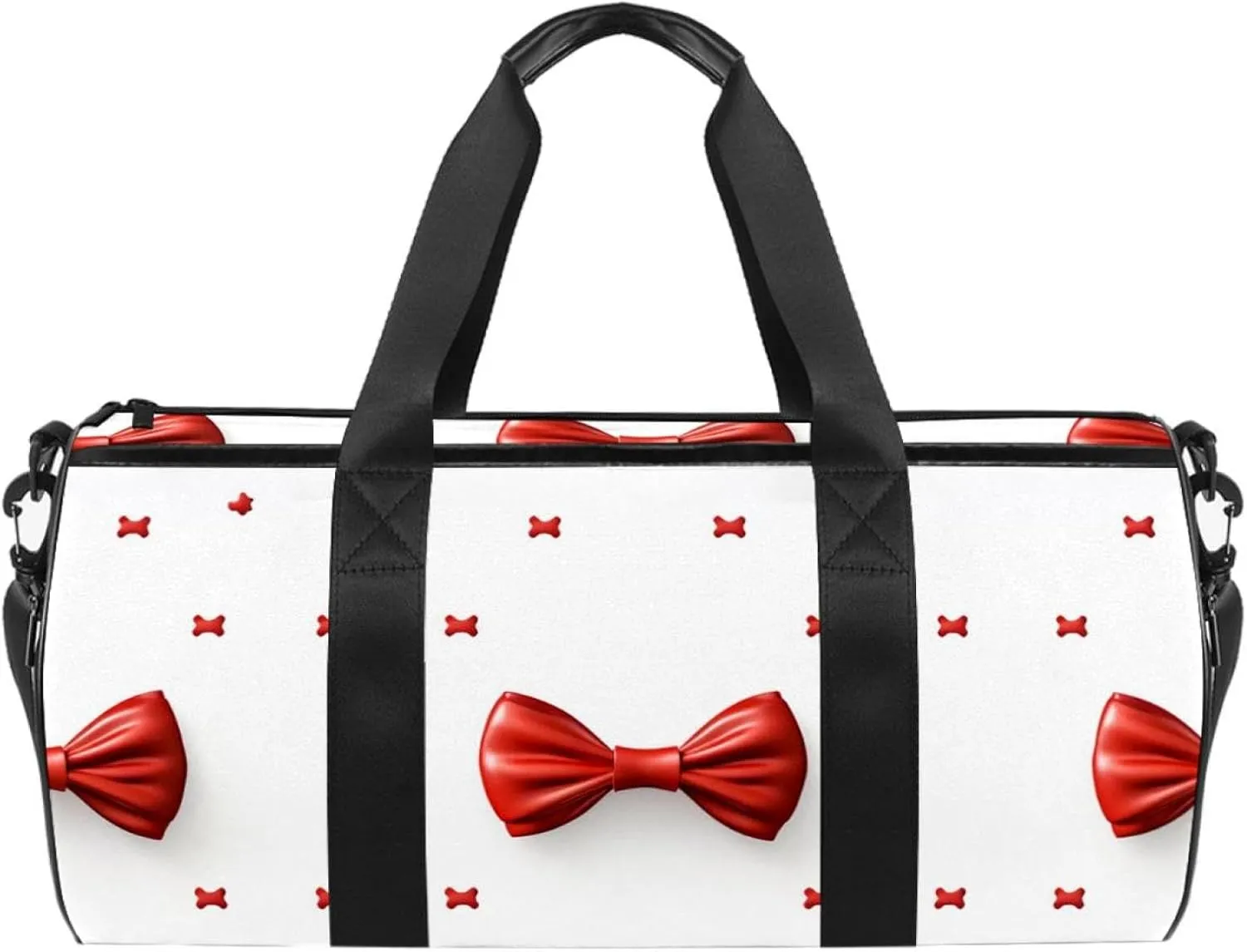 Gym Bags for Women,Duffle Bag for Travel,Bow and Heart,Gym Bag for Men