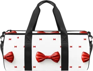 Gym Bags for Women,Duffle Bag for Travel,Bow and Heart,Gym Bag for Men
