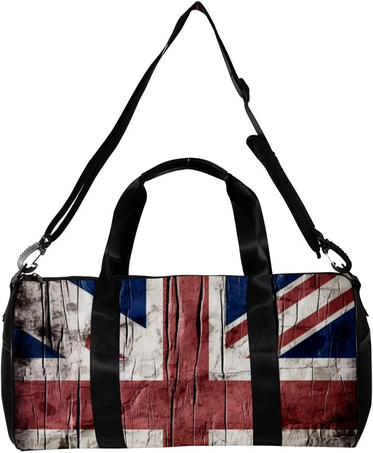 Gym Bags for Women,Duffle Bag for Travel,British Flag Wall Texture,Gym Bag for Men