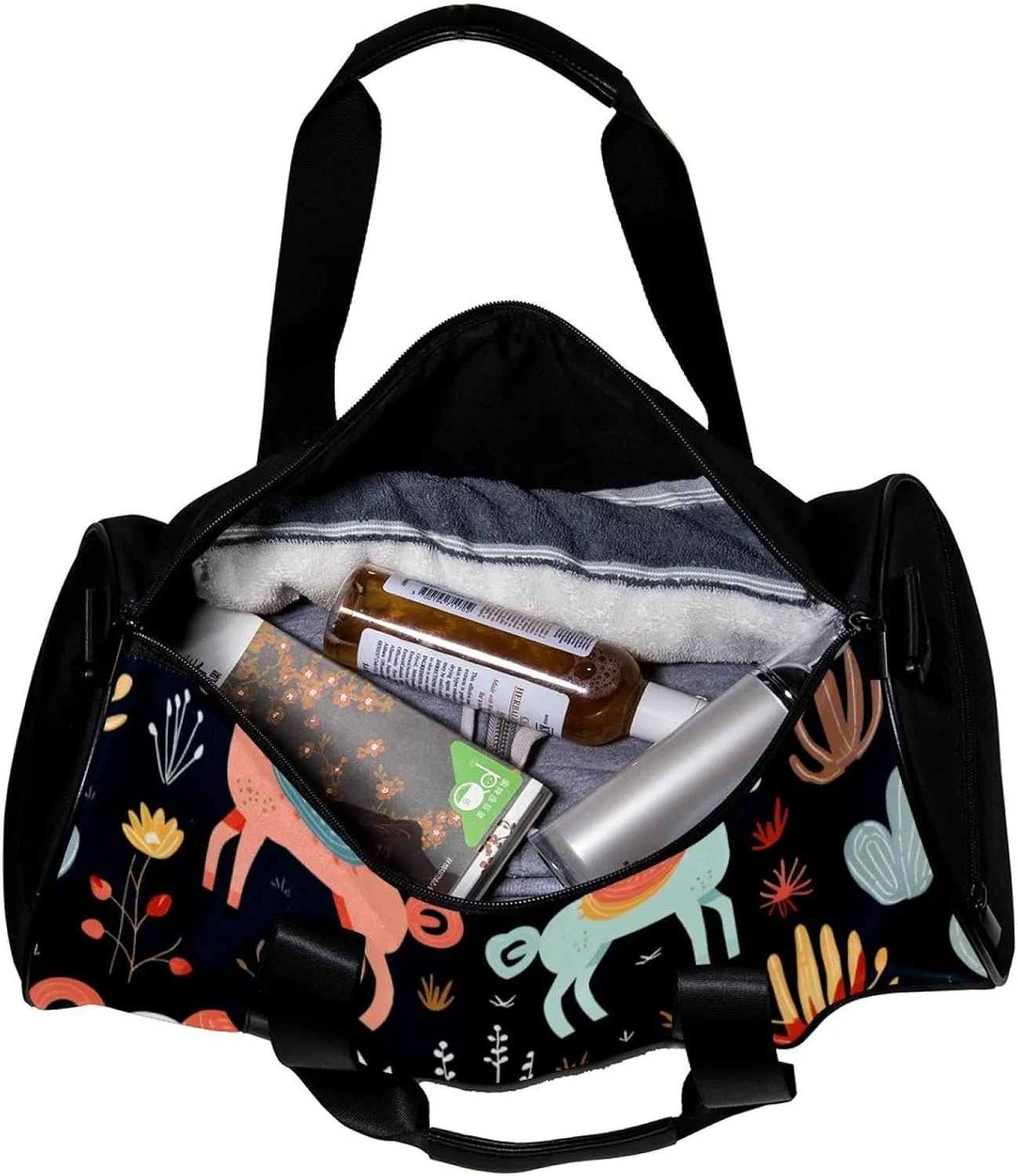 Gym Bags for Women,Duffle Bag for Travel,Cactus Funny Llama,Gym Bag for Men