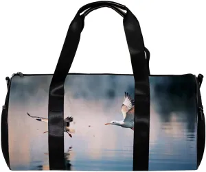 Gym Bags for Women,Duffle Bag for Travel,Crane Portrait,Gym Bag for Men
