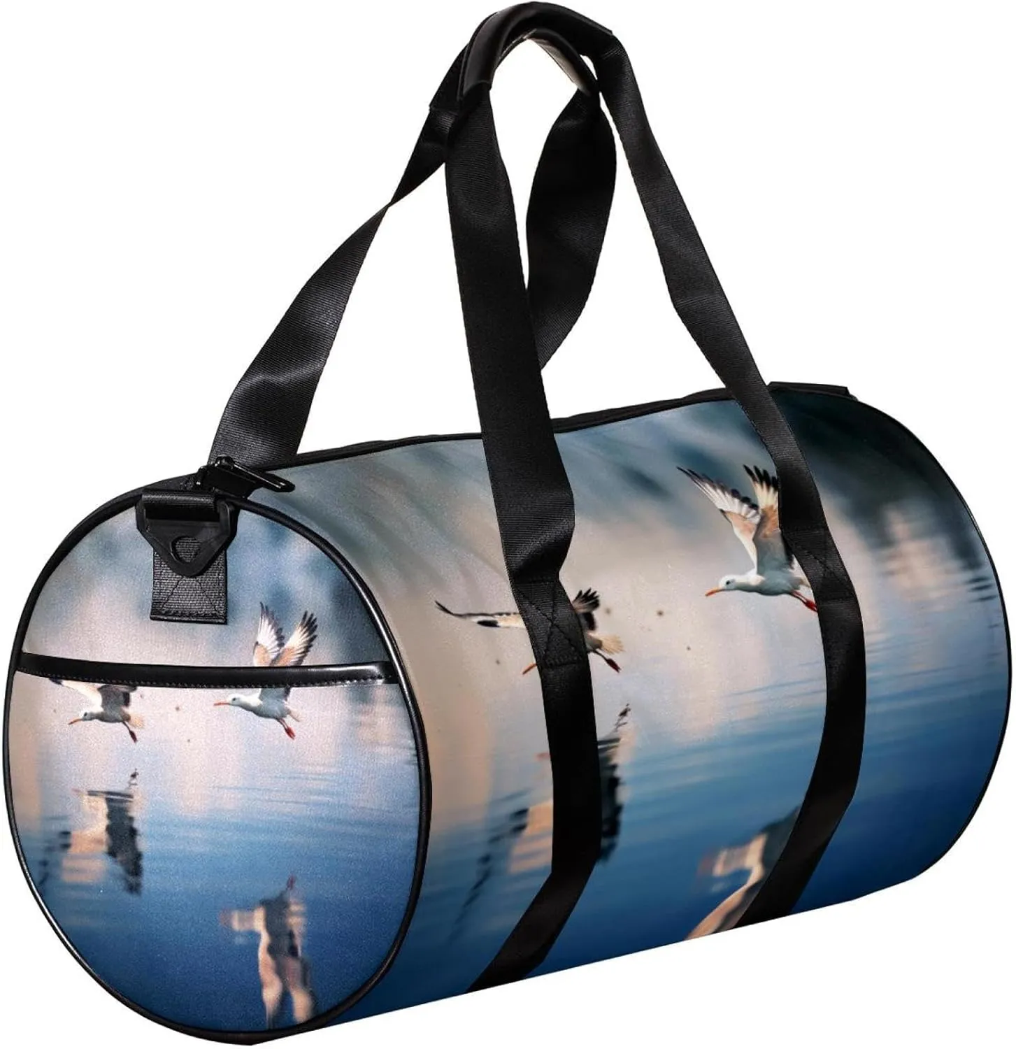 Gym Bags for Women,Duffle Bag for Travel,Crane Portrait,Gym Bag for Men