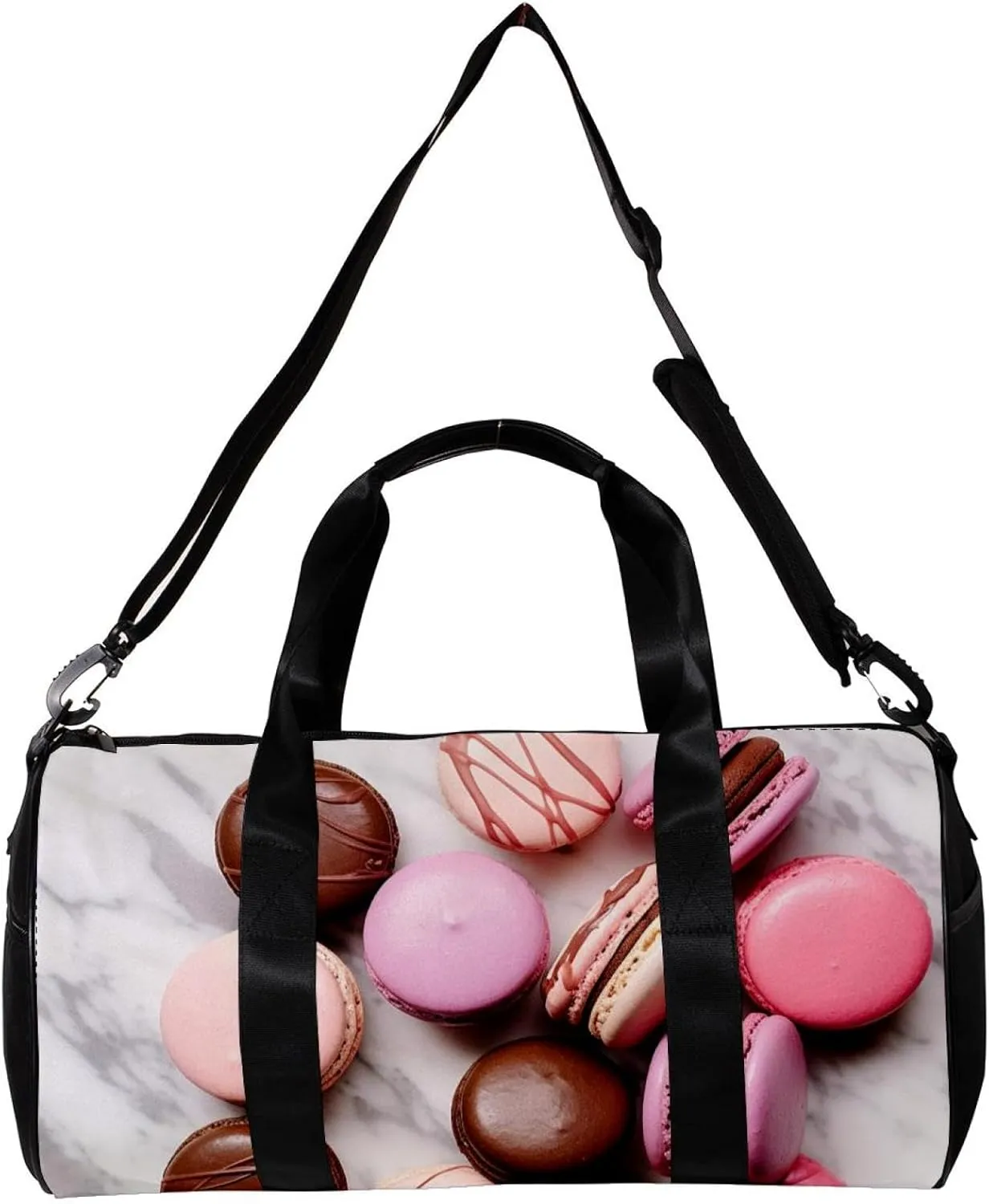 Gym Bags for Women,Duffle Bag for Travel,Dessert Cake and Marble,Gym Bag for Men