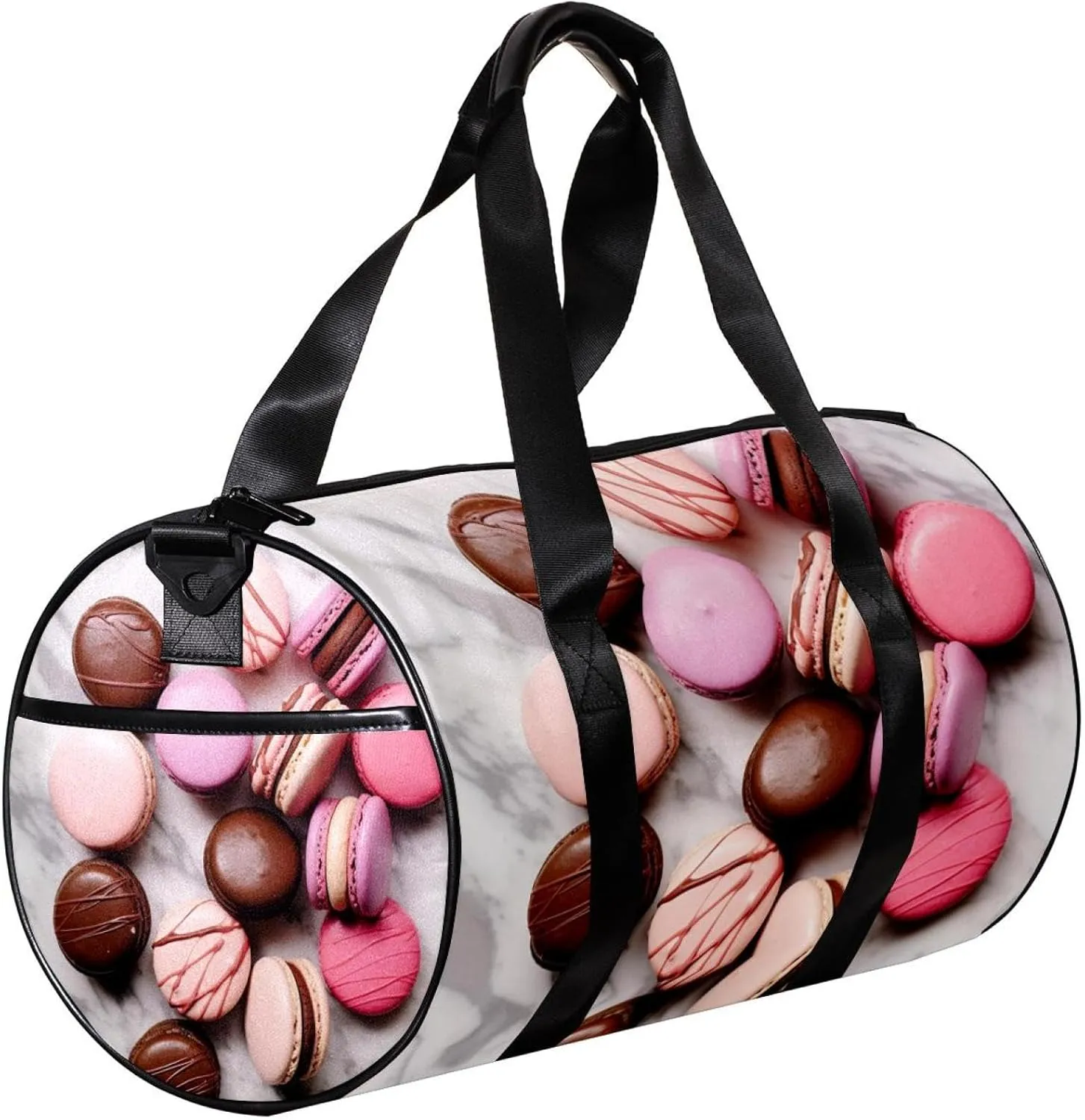 Gym Bags for Women,Duffle Bag for Travel,Dessert Cake and Marble,Gym Bag for Men