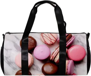 Gym Bags for Women,Duffle Bag for Travel,Dessert Cake and Marble,Gym Bag for Men