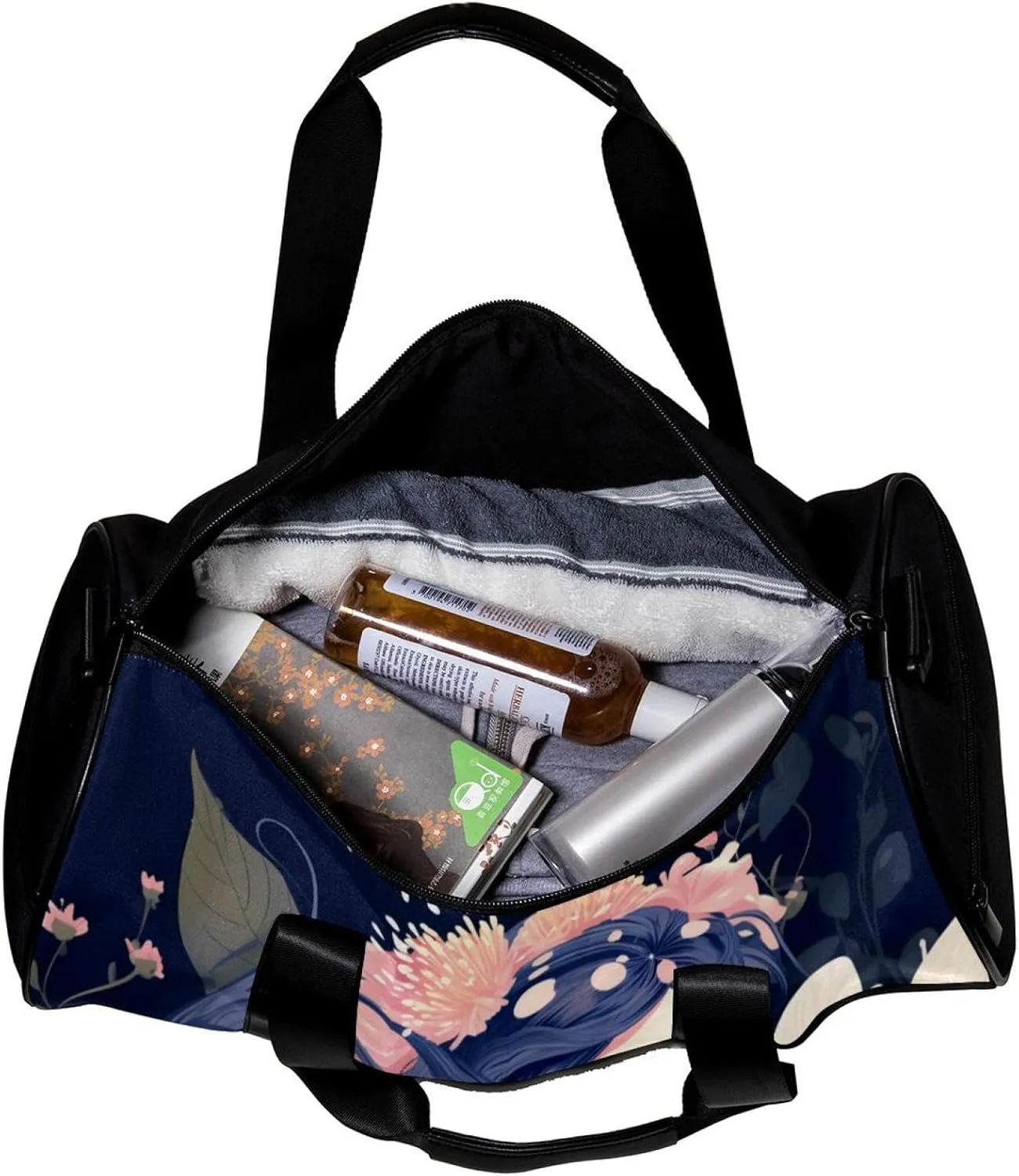 Gym Bags for Women,Duffle Bag for Travel,Fantasy Flower Flower Girl,Gym Bag for Men
