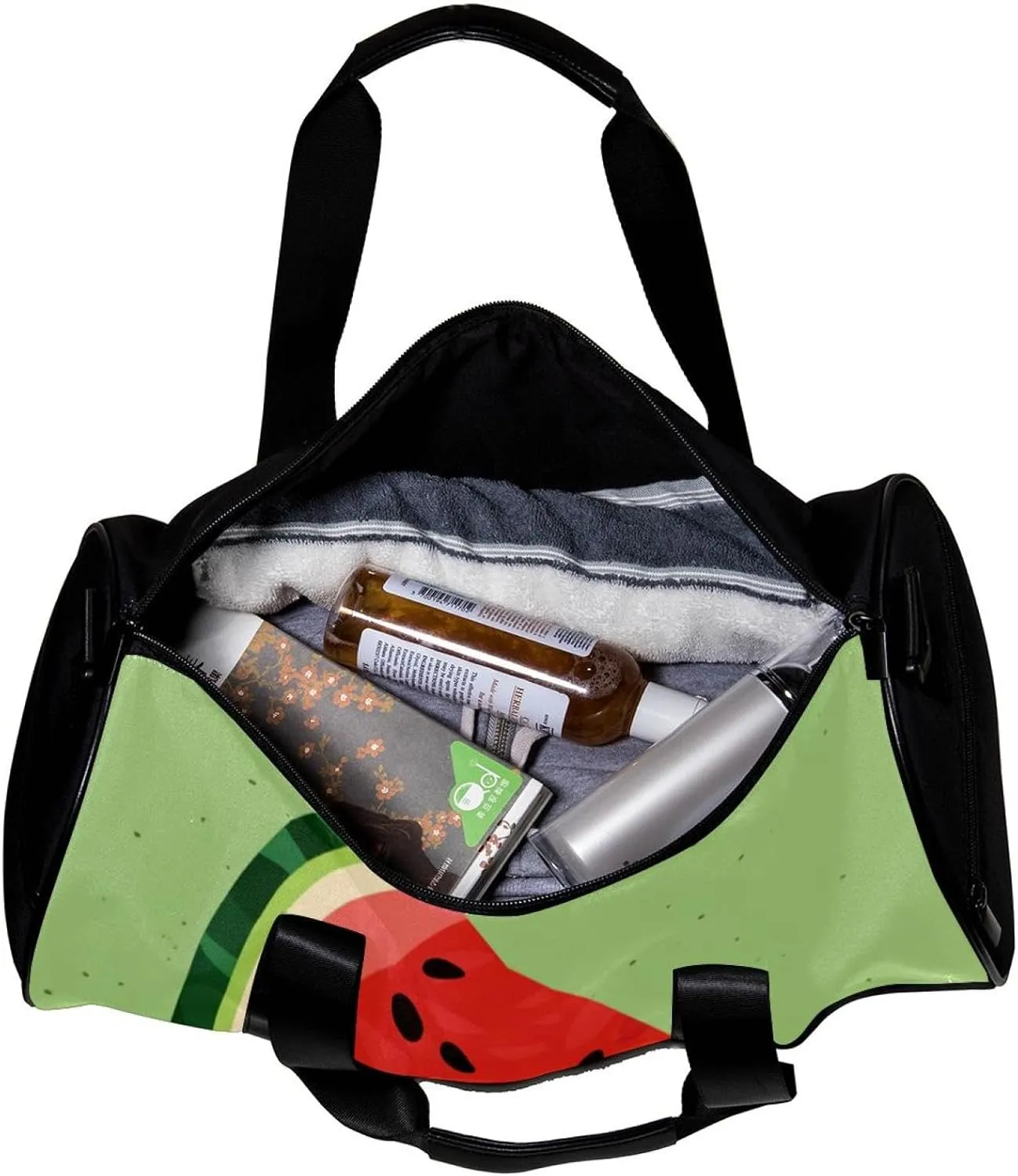 Gym Bags for Women,Duffle Bag for Travel,Fruit Texture Watermelon,Gym Bag for Men