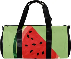 Gym Bags for Women,Duffle Bag for Travel,Fruit Texture Watermelon,Gym Bag for Men