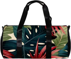 Gym Bags for Women,Duffle Bag for Travel,Tropical Levaes,Gym Bag for Men