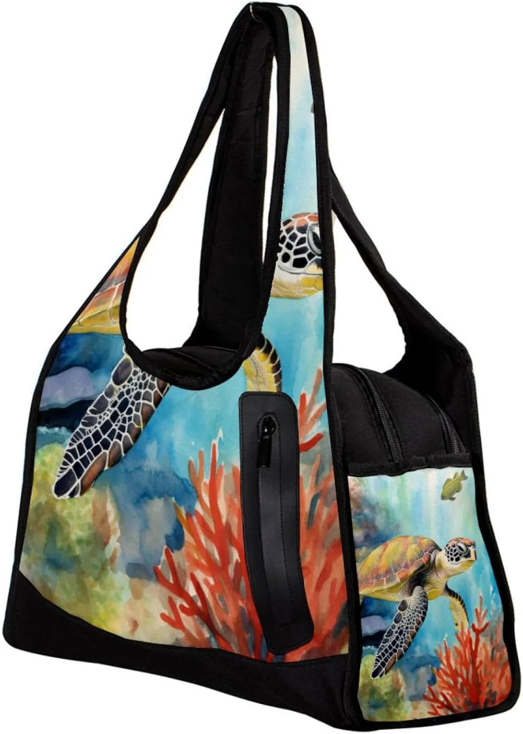 Gym Bags for Women,Duffle Bag for Travel,Underwater Animal Sea Turtle,Gym Bag for Men