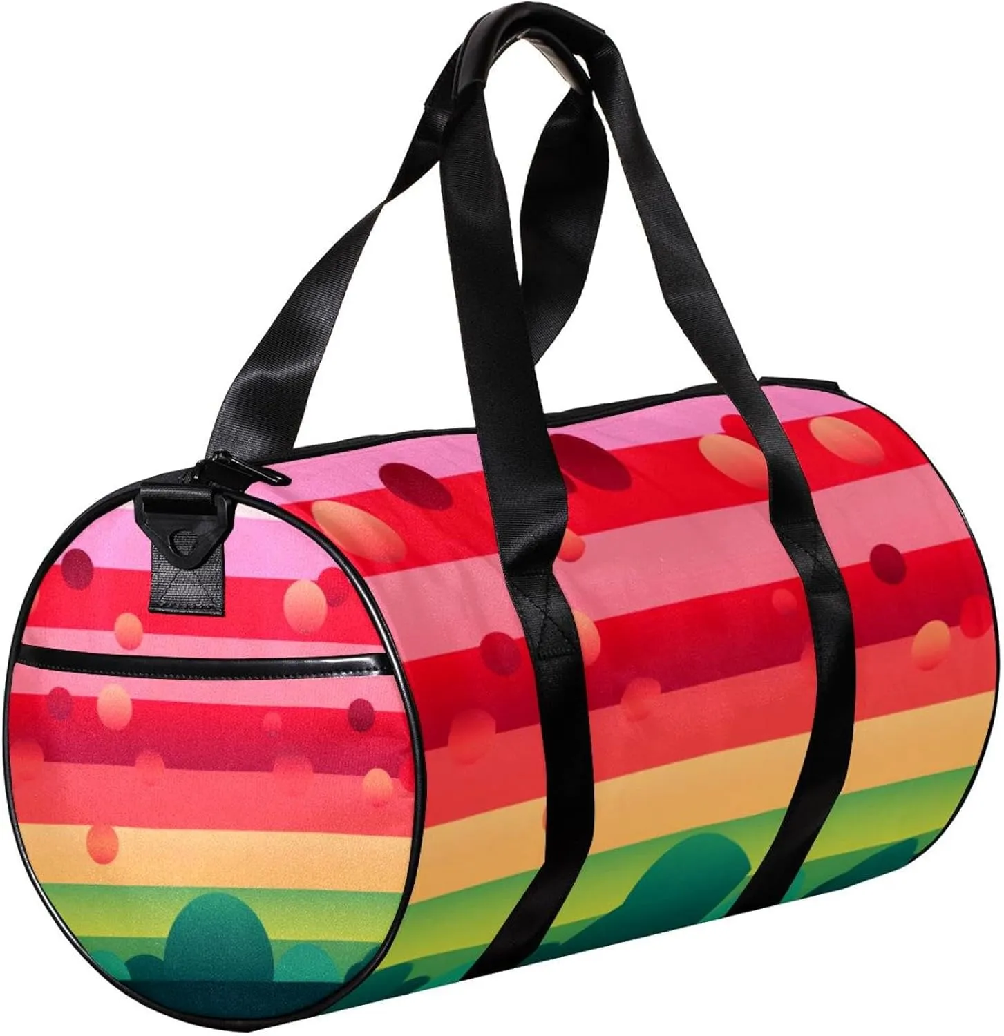 Gym Bags for Women,Duffle Bag for Travel,Watermelon Stripes,Gym Bag for Men