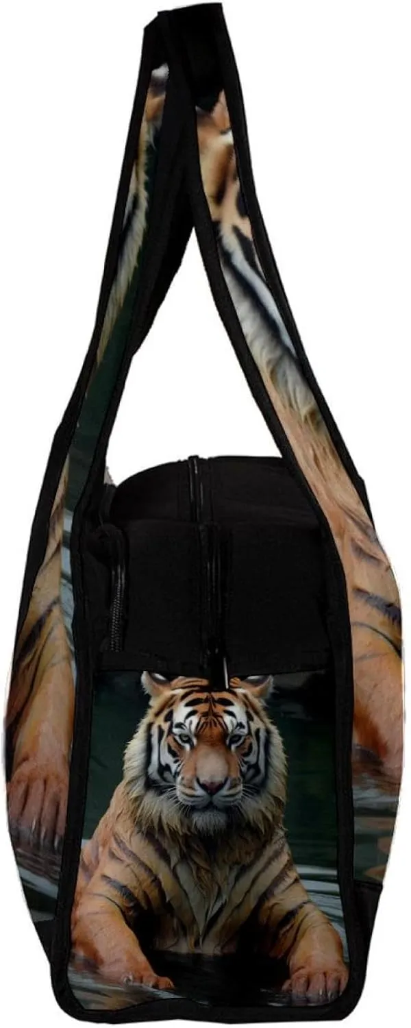 Gym Bags for Women,Duffle Bag for Travel,Wildlife Tiger,Gym Bag for Men
