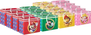 Hallmark Nintendo 4" Mini Gift Bags (Mario, Luigi, Princess, Bowser) for Party Favors, Gift Cards, Classroom Treats