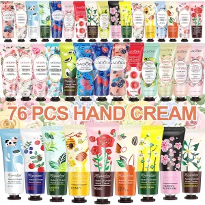 Hand Cream Gifts Set For Women, Teacher Appreciation Gifts, Bulk Hand Lotion for Dry Cracked Hand, Mini Travel Size Hand Cream, Christmas Birthday Mothers Day Gift for Teacher Nurse Coworker