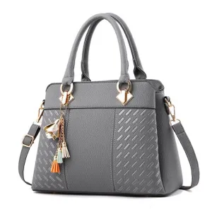 Handbags Tassel PU Leather Totes Bag