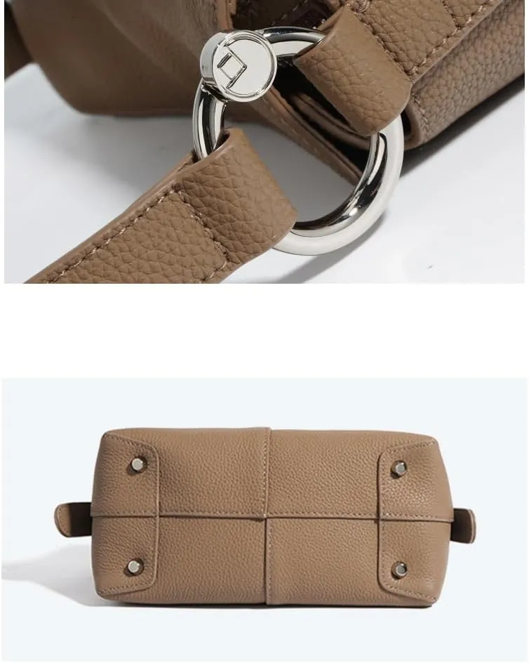 Handcrafted Top Grain Leather Crossbody Bag for Women With Detachable Strap, Multiple Colors, Spacious Organizer