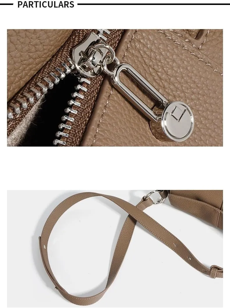 Handcrafted Top Grain Leather Crossbody Bag for Women With Detachable Strap, Multiple Colors, Spacious Organizer