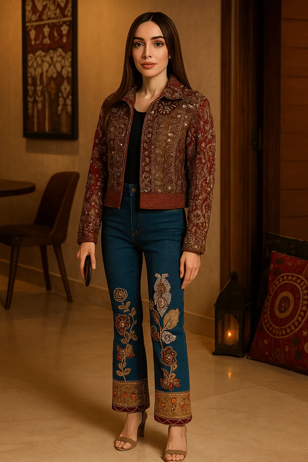HEER-Embellished Co-ord Set