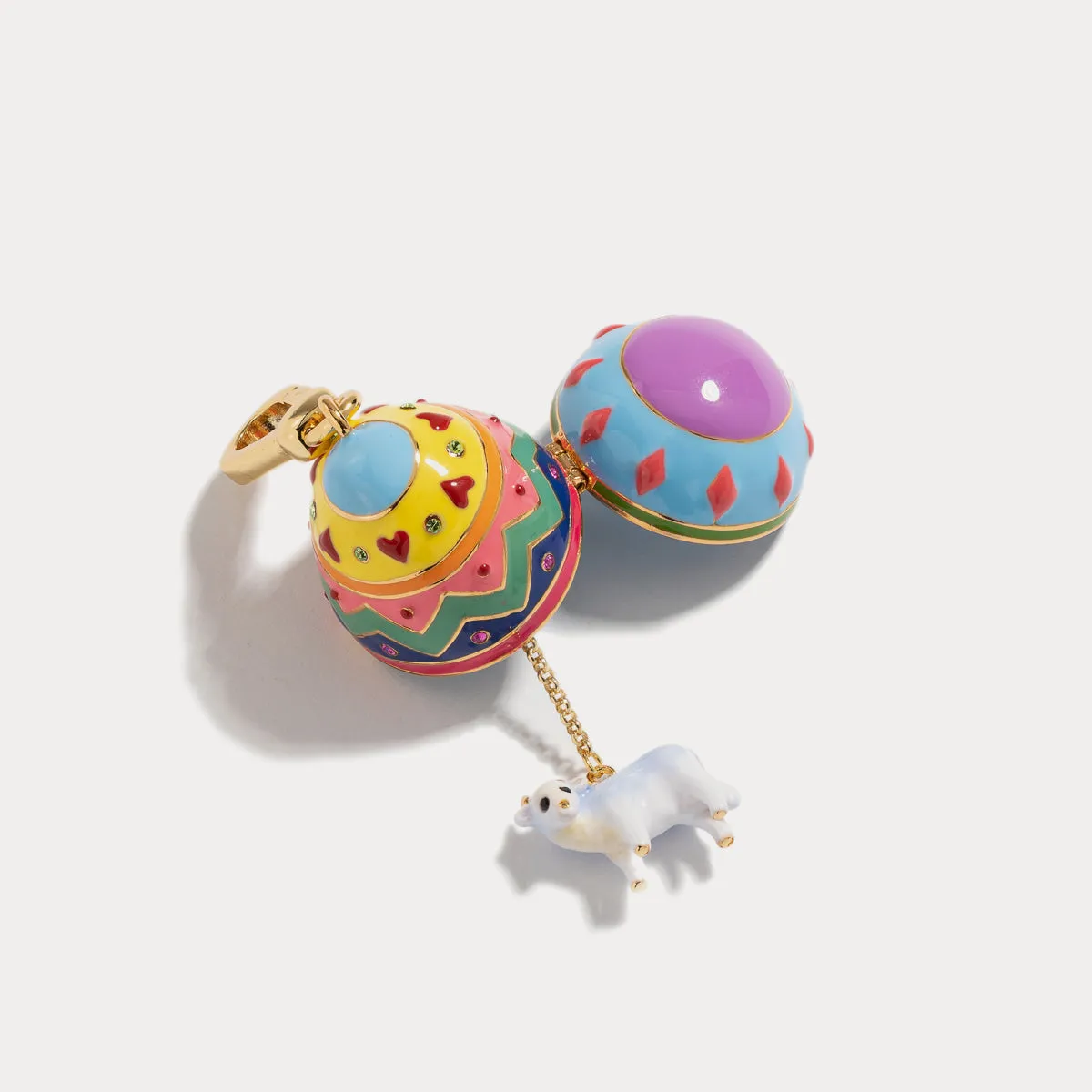 Horse Easter Egg Locket Pendant