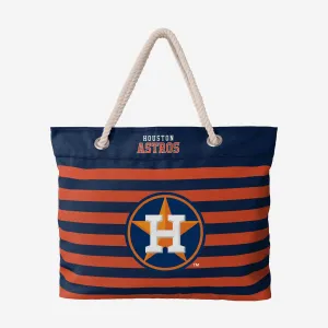 Houston Astros Nautical Stripe Tote Bag