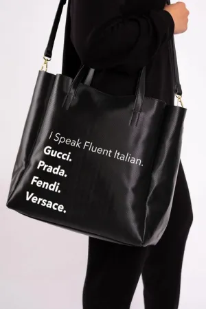 I Speak Fluent Italian Shoulder Bag