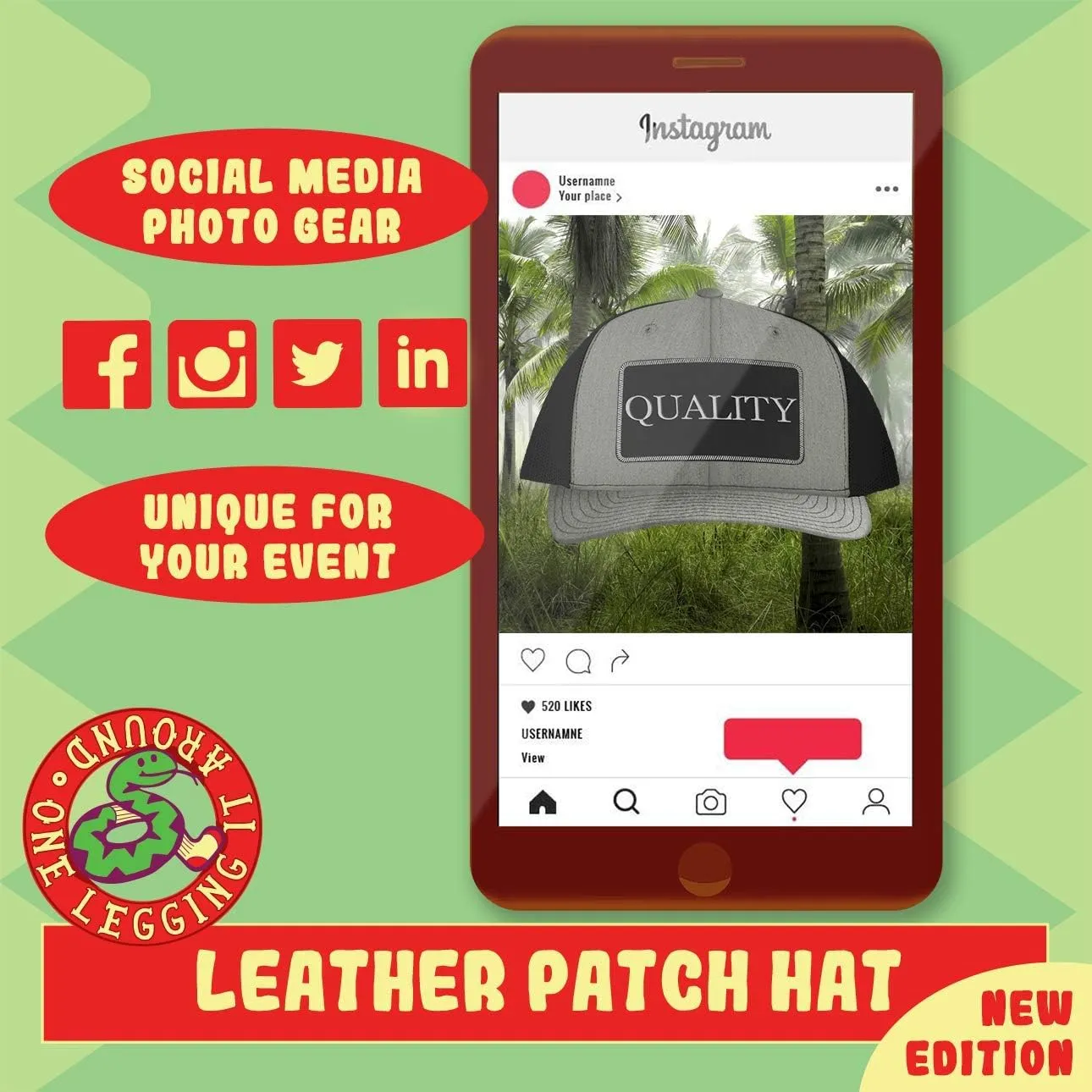 I'm A Garbage Collector. I Got This. I Think... - Leather Black Patch Engraved Trucker Hat