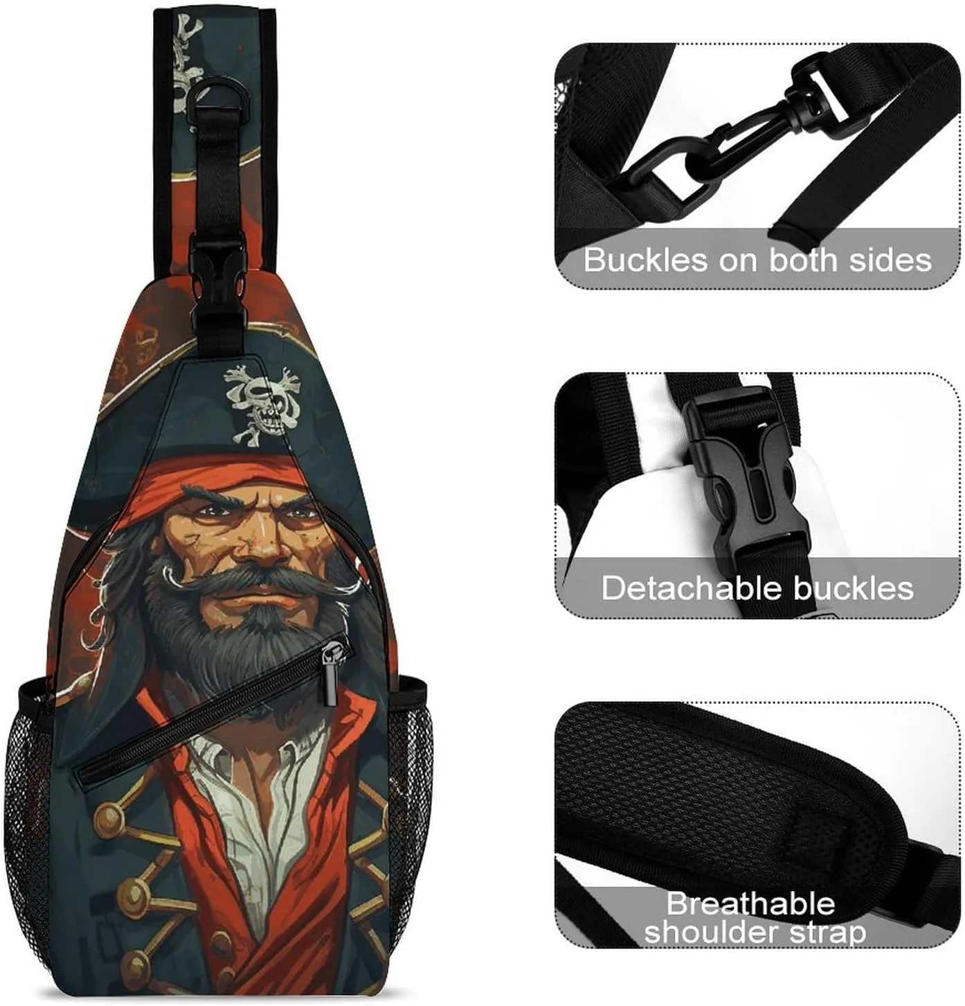 Italy-Tuscan Crossbody Sling Bag, Travel Backpack, Hiking Sling Bags, Chest Bag, Shoulder Bags, Daypack