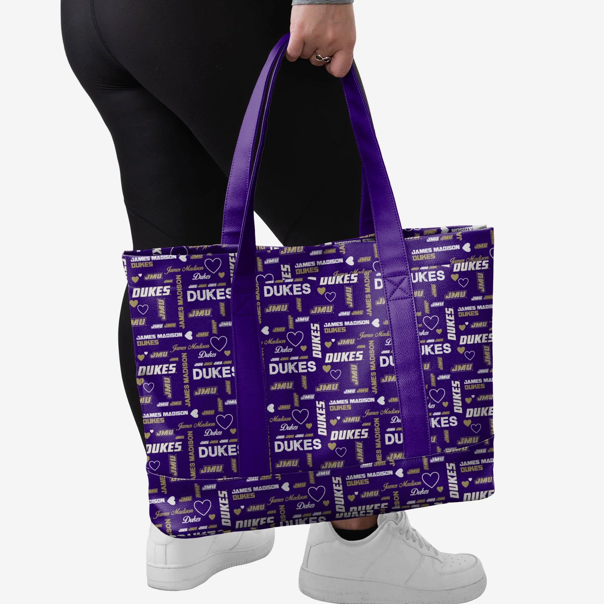 James Madison Dukes Logo Love Tote Bag