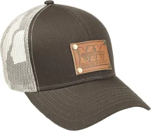 J&D Productions Minneapolis Moline Tractor Leather Logo Hat