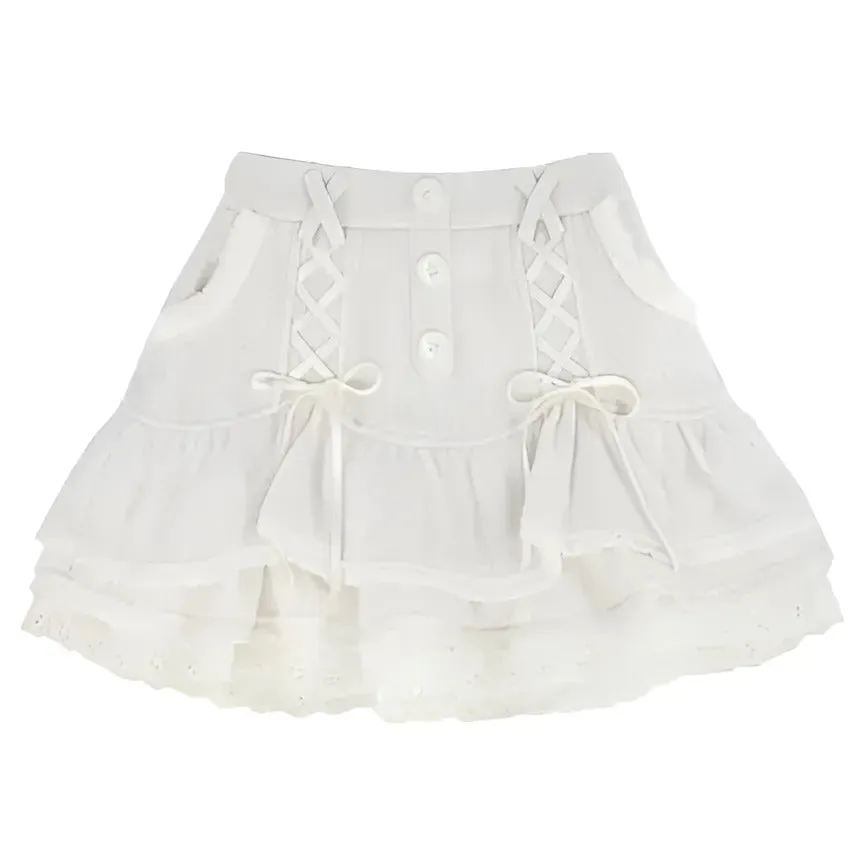 Japanese Style Mini Skirt and Blouse