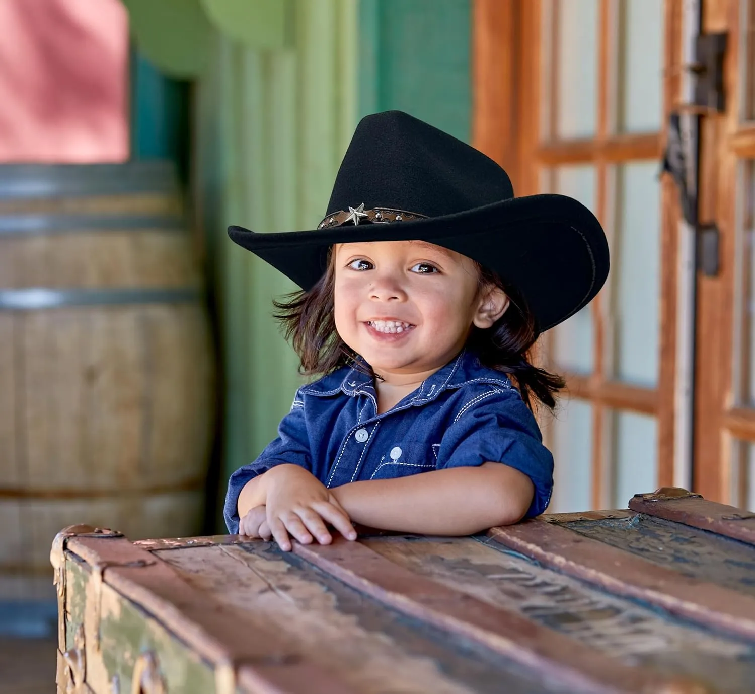 Jastore Toddler Baby Cowboy Hat Infant Baby Boys Girl Cowgirl Hats Kids Western Cowboy Hat