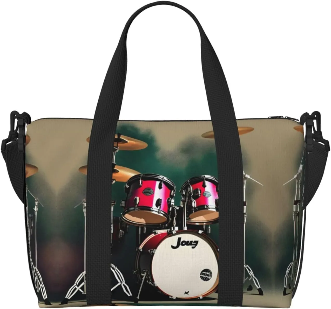 Jazz drum Duffel Bags for Traveling - Lightweight Personal Item Travel Bags, Gym Bags for Men and Women