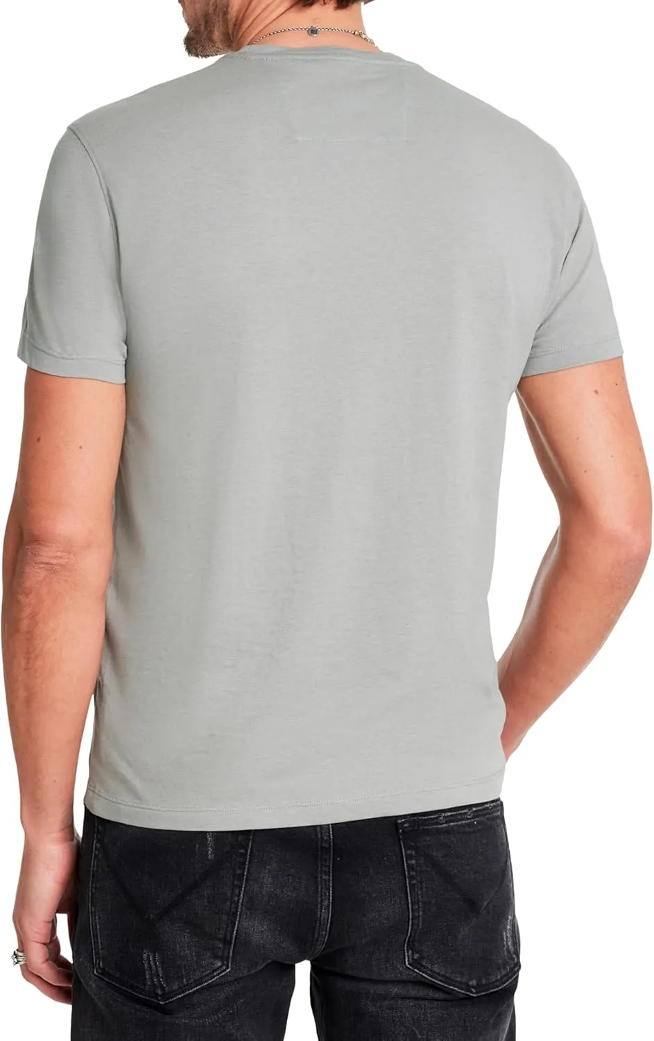 John Varvatos Men's Peace Embroidery Tee