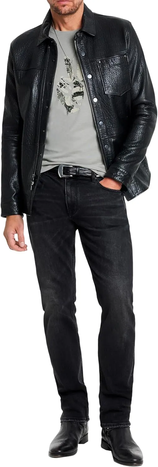 John Varvatos Men's Peace Embroidery Tee