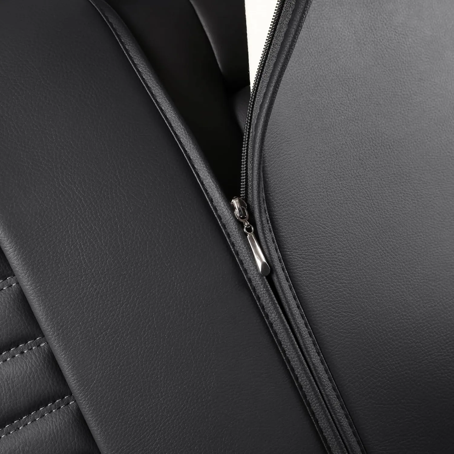 JOJOBAY Chevy Silverado Seat Covers,GMC Sierra Seat Covers,Custom Fit 2007-2024 1500 2500HD 3500HD Crew Double Extended Regular Cab,LT LZT RST(Rear Seat Covers,Black)