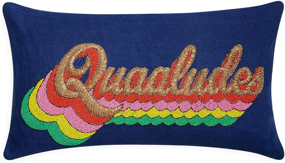 Jonathan Adler - Throw Pillow - Beaded Quaaludes