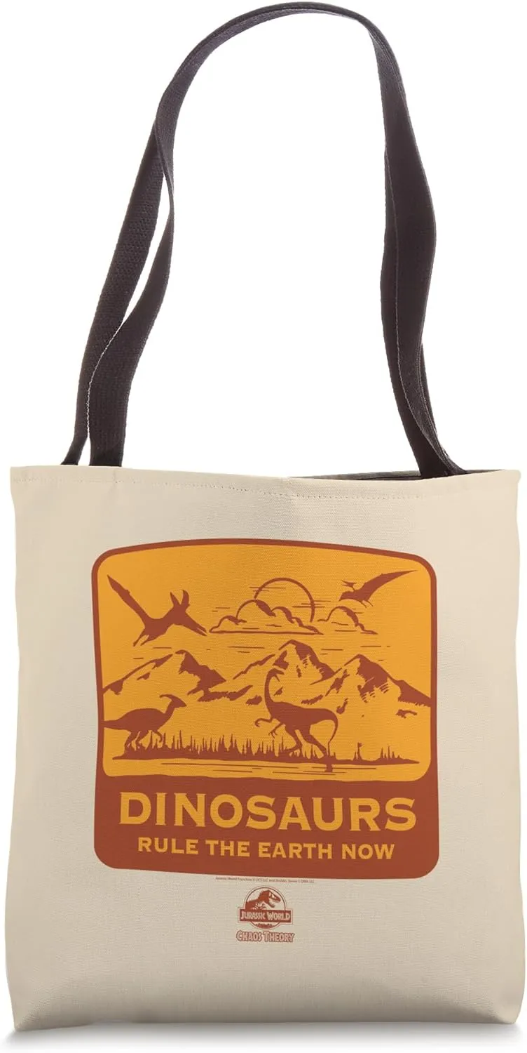 Jurassic World: Chaos Theory Dinosaurs Rule the Earth Now Tote Bag