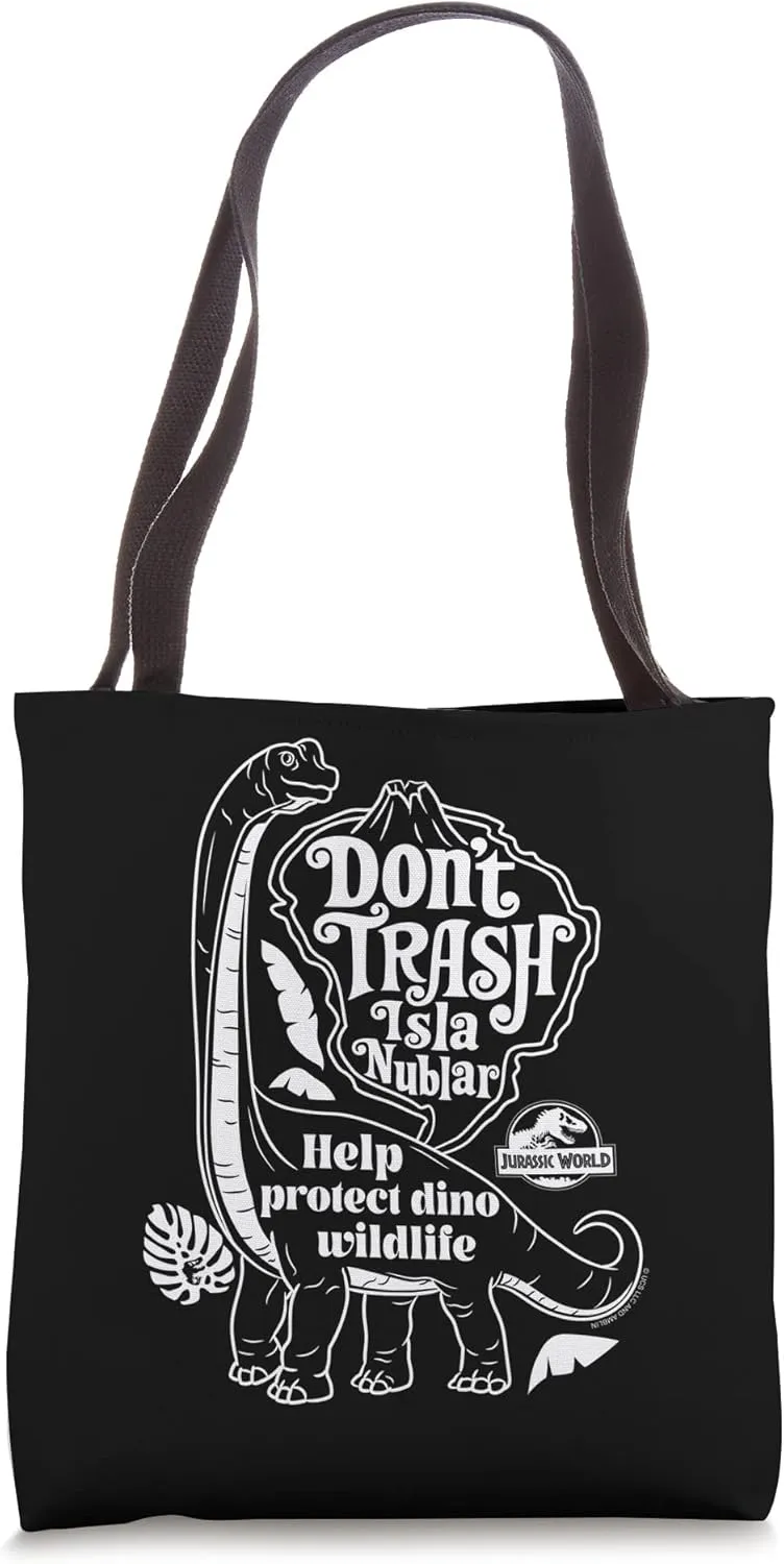 Jurassic World Don’t Trash Isla Nublar Tote Bag