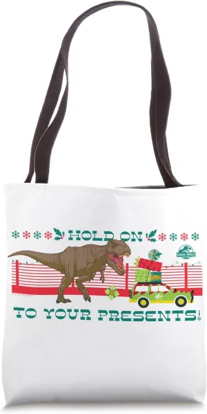 Jurassic World Hold on to Your Presents T-Rex Tote Bag