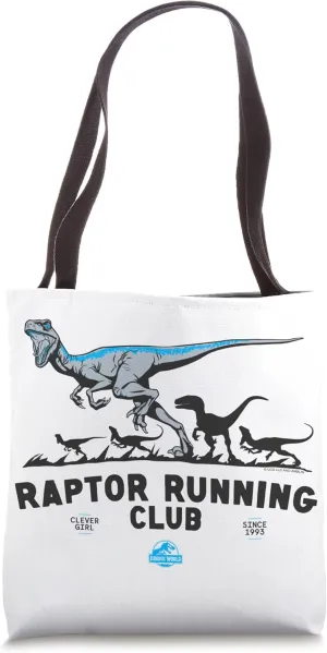 Jurassic World Raptor Running Club Tote Bag