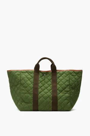 Kaki Traversee L Quilted Tote