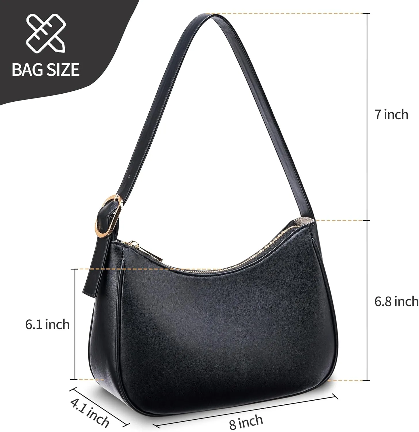 KALIDI FANCY FOREST Shoulder Bags for Women,Cute Hobo Bag Tote Handbag women's handbags Fashion Mini Clutch Purse