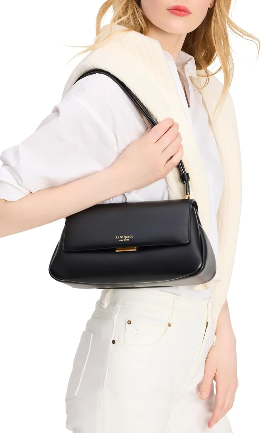 kate spade new york Grace Fine Grain Leather Shoulder Bag