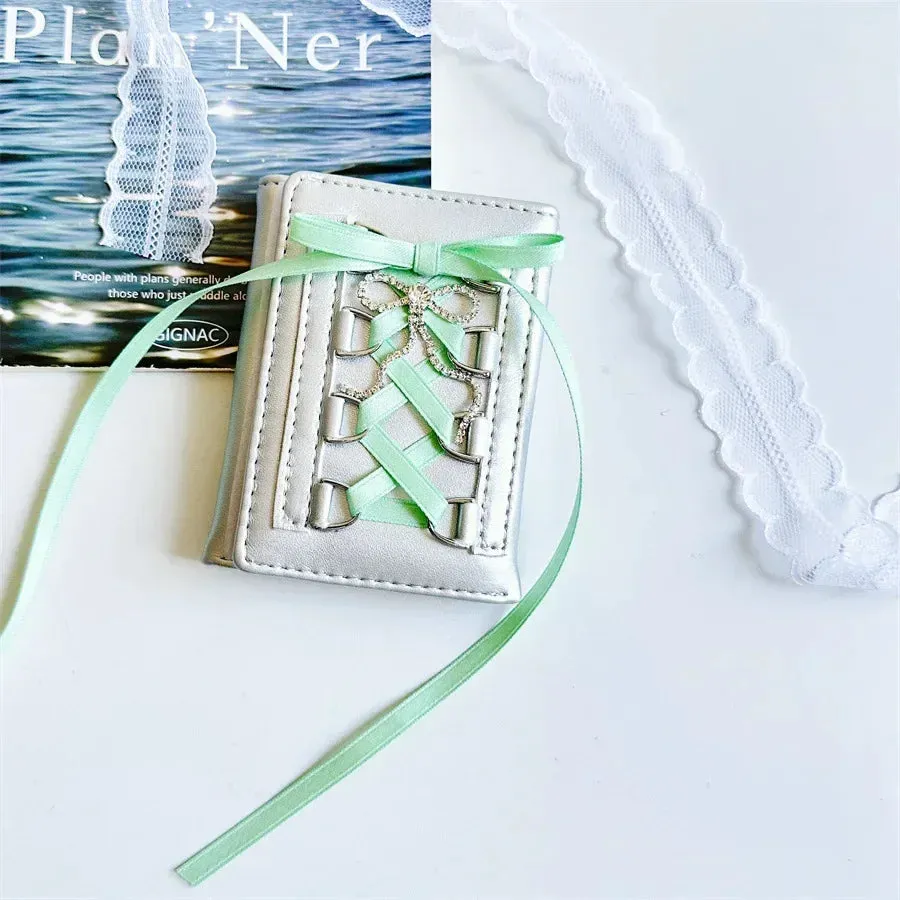 Kawaii Bow Mini Wallet for Women 💖✨ | Cute PU Leather Coin Purse in Y2K Style 🌈 | Adorable Casual Accessory 🎀