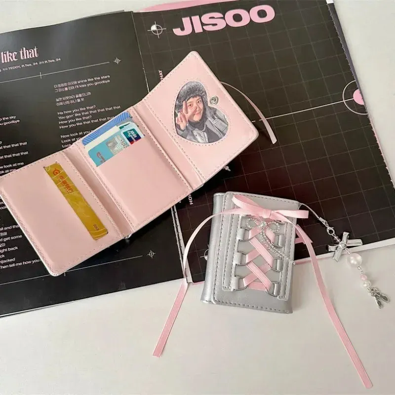 Kawaii Bow Mini Wallet for Women 💖✨ | Cute PU Leather Coin Purse in Y2K Style 🌈 | Adorable Casual Accessory 🎀