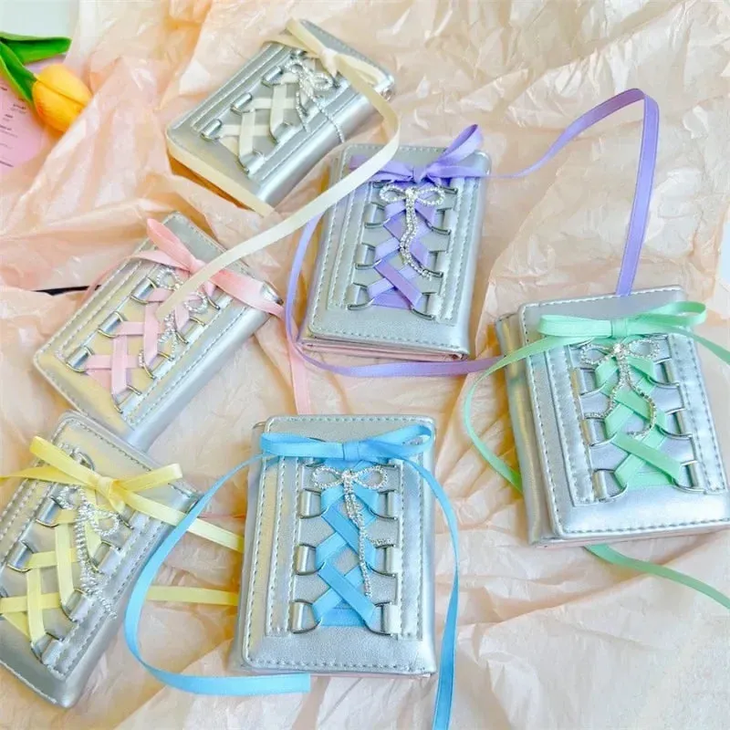 Kawaii Bow Mini Wallet for Women 💖✨ | Cute PU Leather Coin Purse in Y2K Style 🌈 | Adorable Casual Accessory 🎀