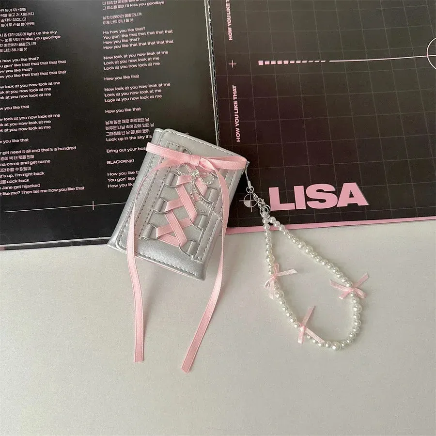 Kawaii Bow Mini Wallet for Women 💖✨ | Cute PU Leather Coin Purse in Y2K Style 🌈 | Adorable Casual Accessory 🎀